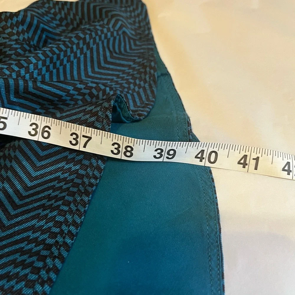 Anthropologie Multicolor Patchwork V-Neck Mini Dress - Picture 11 of 12